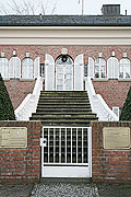 Opulenter Treppenaufgang in eine Dahlemer Villa