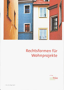 Cover des Leitfadens 'Rechtsformen für Wohnprojekte'
