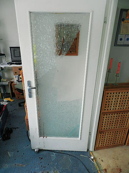 Zimmertür mit Glasfüllung