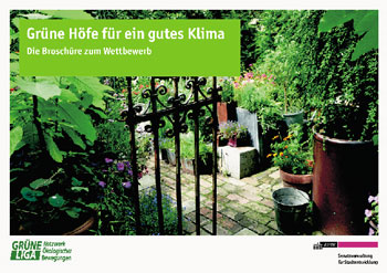 Titelseite der Broschüre 'Grüne Höfe für ein gutes Klima'
