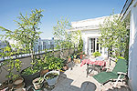 Dachterrasse in der Karl-Marx-Allee
