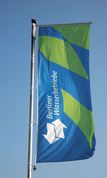 Fahne der Berliner Wasserbetriebe