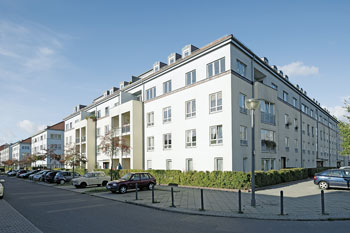 Sozialbauwohnungen in der Beerbaumstraße in Buch