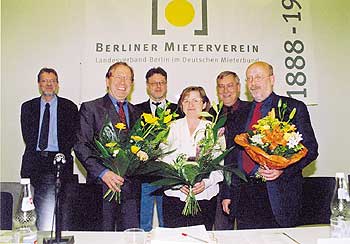Vorstandsmitglieder des Berliner Mietervereins