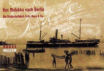 Plakat der Sonderausstellung 'Von Malakka nach Berlin'