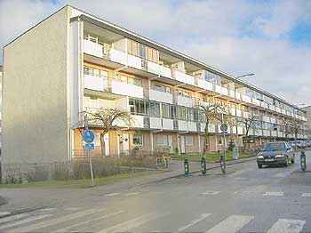 Wohnhaus im Stadtteil Vällingby - typisches Umwandlungsobjekt für Eigentumswohnungen