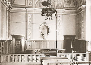 Historische Aufnahme vom einstigen Gerichtssaal