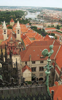 Innenstadt der tchechischen Hauptstadt Prag, hier Prager Burg