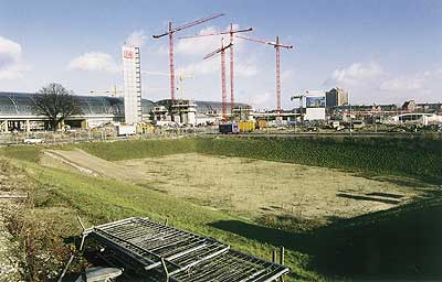 Baustelle des neuen Hauptbahnhofs in Tiergarten