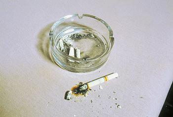 Häufige Brandursache: glimmende Zigarette