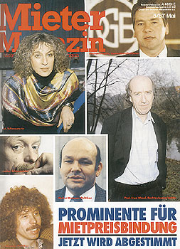 Titelseite von MieterMagazin Mai 1987
