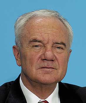 Bundesbauminister Manfred Stolpe