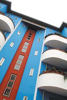 Wohnhaus im Stil des Neuen Bauens in der Bartschstraße