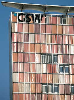 Firmensitz des privatisierten Wohnungsunternehmens GSW