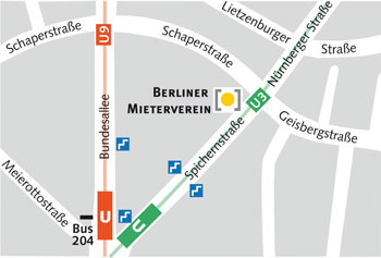 Verkehrsverbindungen Spichernstraße 1, 10777 Berlin