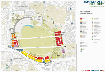 Grafik: Masterplan für das Tempelhofer Feld