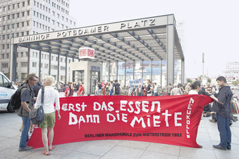 Mieterdemonstration am Potsdamer Platz
