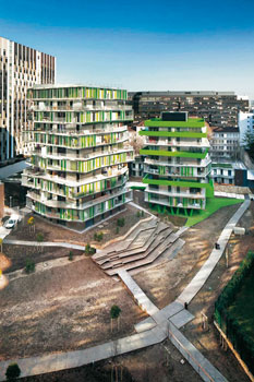 Postmoderner Wohnungsbau in Paris