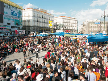 Protestkundgebung in Madrid