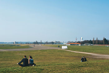 Blick auf das Tempelhofer Feld