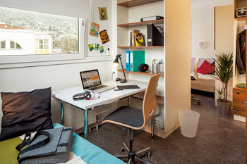Zimmer im Studentenwohnheim