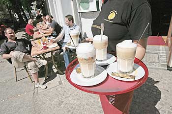 Straßencafé am Boxhagener Platz