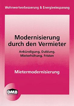 Titelseite der DMB-Broschüre 'Modernisierung durch den Vermieter'