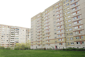 Plattenbauten der Gesobau im Pankower Ortsteil Buch