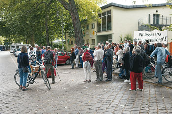 Protest der Calvinstraßen-Mieter