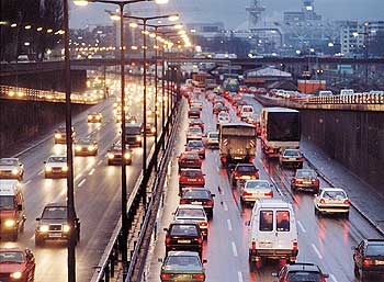 Stadtautobahn - Hauptverursacher der überhöhten Berliner Feinstaubbelastung ist der Verkehr