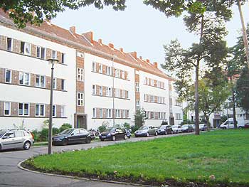 Wohnhäuser der Märchensiedlung in Köpenick heute