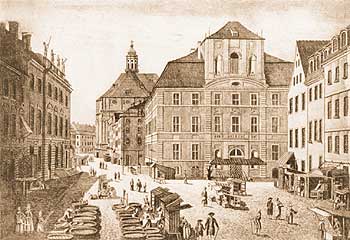 Historische Aufnahme vom Petriplatz in Mitte