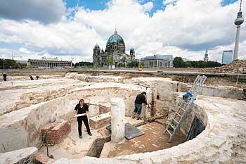 Archäologische Grabung auf dem Schlossplatz