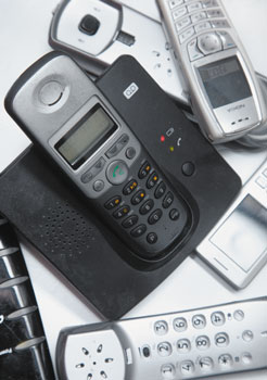 Schnurlose Telefone und Handys
