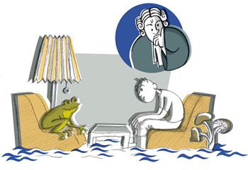 Illustration zu Wasserschaden in der Wohnung
