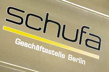 Türschild der Schufa-Geschäftsstelle Berlin