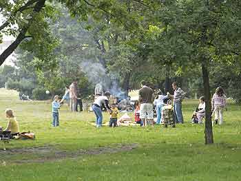 Ein Grillfest im Görlitzer Park