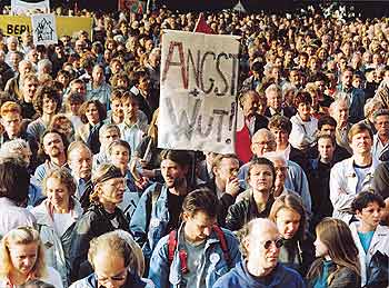 Mieter-Demonstration Anfang der 90er Jahre