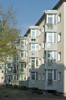 Energetisch sanierte Bauten an der Zobeltitzstraße/Am Doggelhof