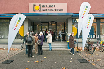 Aktion 'Berlin spart Energie' beim Berliner Mieterverein