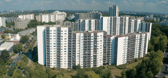 Blick auf die Gropiusstadt