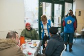 Obdachlosenfühstück in der Bahnhofsmission Berlin