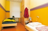 Schlafzimmer in der Notübernachtung im Bezirk Mitte Schlafzimmer in der Notübernachtung im Bezirk Mitte