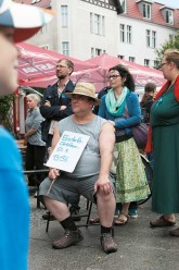 Protest-Sit-in gegen Mietervertreibung in Prenzlauer Berg 2015