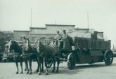 'Staubschutzwagen' Anfang des 20. Jahrhunderts