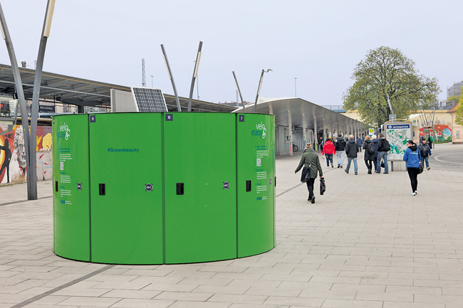 'velo-easy'-Box am Bahnhof Lichtenberg