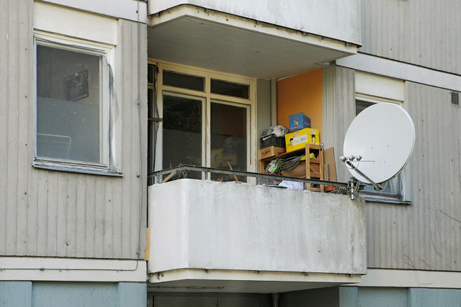 Balkon als Abstellplatz