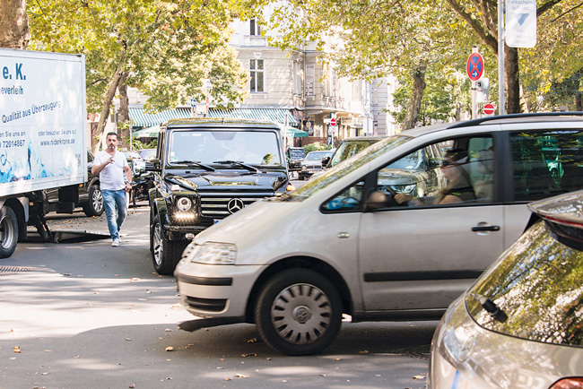 Auto-Chaos am Meyerinckplatz