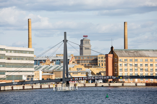 Spreebrücke und Industriebauten in Oberschöneweide