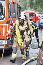 Feuerwehreinsatz nach Blitzeinschlag in der Charlottenburger Niebuhrstraße